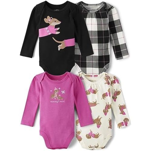 The Children's Place,Unisex Baby,and Newborn Everyday Long Sleeve Bodysuits