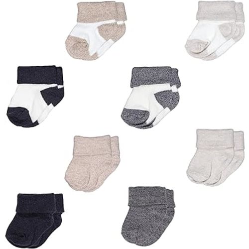 NEW YORK KNITS Mini Organics Unisex Baby Organic Cotton Socks, 0-12 Months