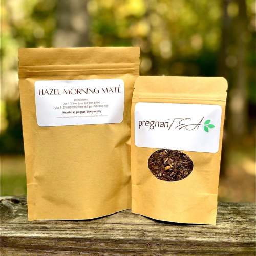 Organic Hazel Morning Maté - Postpartum Recovery Tea – pregnanTEA