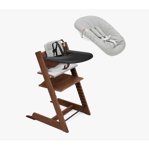 Stokke® Tripp Trapp® High Chair², Cushion, Tray, & Newborn Set Bundle