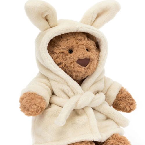 Jellycat Bartholomew Bear Bathrobe Soft Stuffed Plush 26cm 10.23inches | Moon Walk Baby