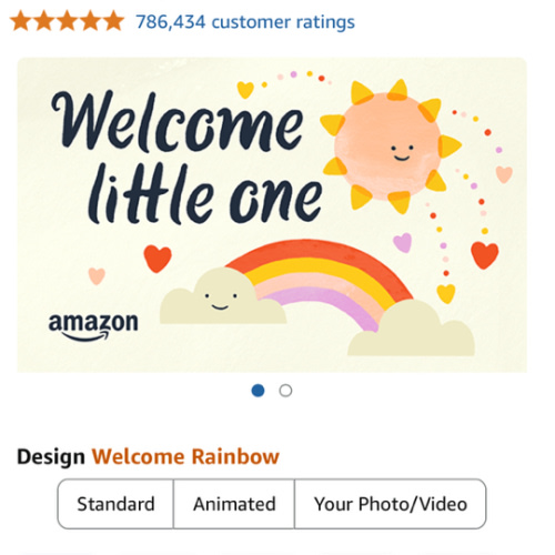 Amazon.com: Amazon eGift Card - Welcome Rainbow: Gift Cards