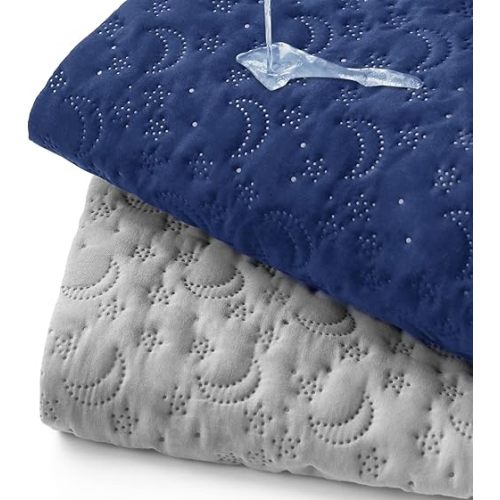 Waterproof Pack and Play Mattress Cover 2 Pack, Soft Quilted Pack and Play Mattress Pad Protector 39" X 27", Playpen Mattress Sheet