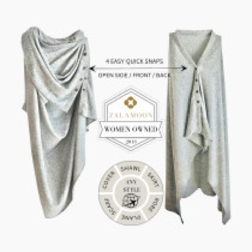 Zalamoon Maternity Snap Wrap - Grey, Os