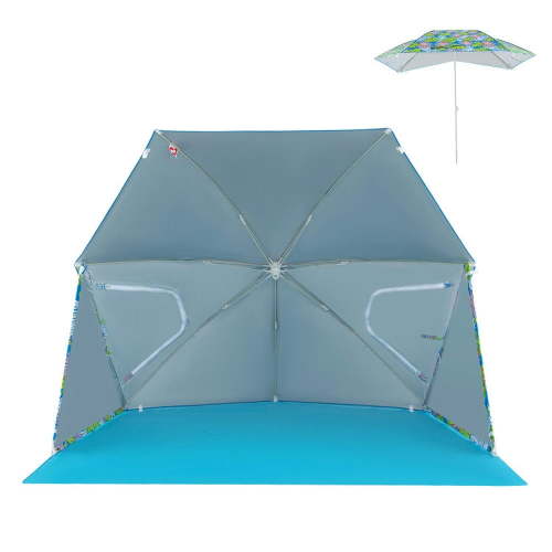 Topcobe UPF50+ Sun Protection Beach Umbrella Tent with Portable Carrying Bag, Outdoor Traveling Tent-Blue