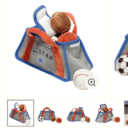 Baby Sports Interactive Plush Toy Set