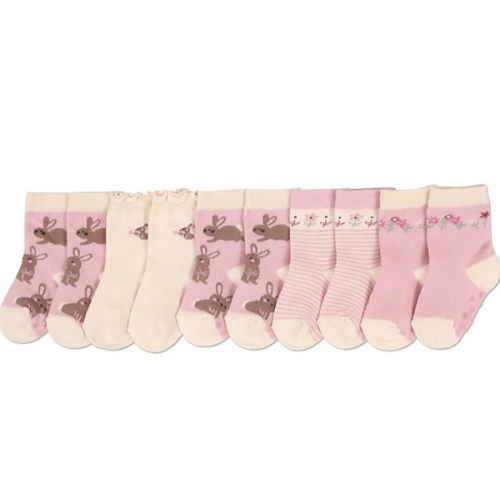 Ricochet Baby Bunnies 5pk Socks in Multi | 3006 | Baby Factory