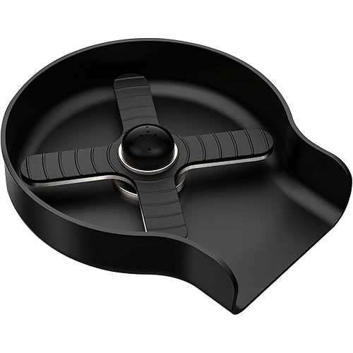 HGN Stainless Steel Glass Rinser for Kitchen Sinks,Metal Cup Washer, Kitchen Sink Cup Rinser,Kitchen Sink Accessories,Matte Black
