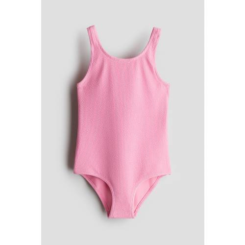 TEXTURED SWIMSUIT, Pink - size 6X/7 (6-8Y)