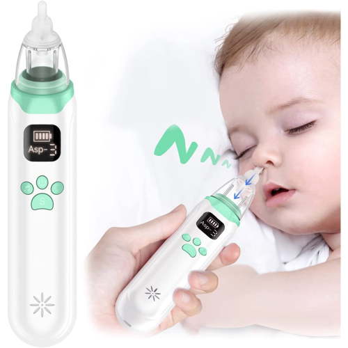Baby Nasal Aspirator with 3 Level Suction and Music, Kids Infants Nose Suction