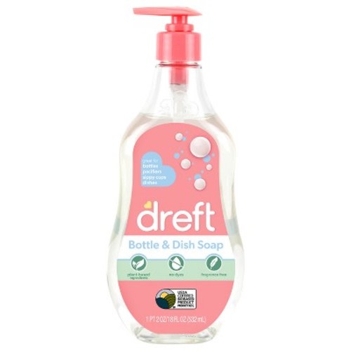 Dreft Bottle & Dish Soap Cleaner - 18 fl oz