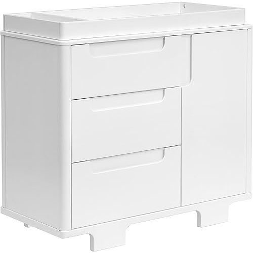 Babyletto Yuzu 3-Drawer Dresser in White, Greenguard Gold Certified