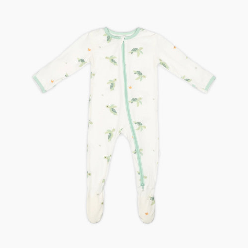 Bamboo Little Bamboo Footie - Turtle, 0-3 M