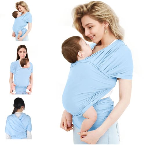 Baby Wrap Carrier,Original Breathable Baby Carrier Wrap Sling Lightweight Hands Free Newborn Wrap Swaddle Holder Adjustable Baby Slings Carrier for Newborn to Infant Toddler Essentials 7 to 35 lbs