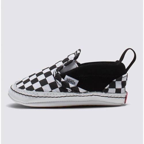 Infant Slip-On V Checkerboard Crib Shoe
