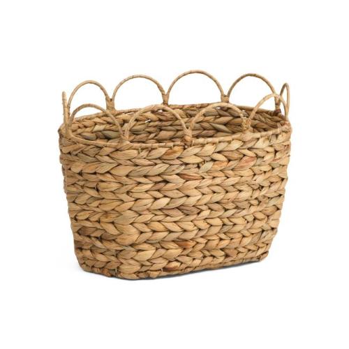 Oval Tapered Basket With Scalloped Top | Home | TJ Maxx