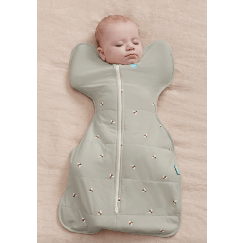 Swaddle Up™ 2.5 TOG Cotton Olive Bees