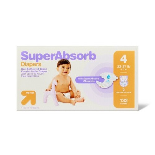 Disposable Diapers Pack - up&up™, Size: 4