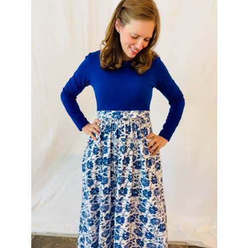 Sz L Ave Maria Dress (Nursing and Non-Nursing Options)