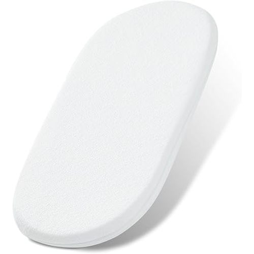 NeoBorn Baby Bassinet Mattress Pad, 30" x 15" Dual Sided Comfort Gel Memory Foam Mattress with Removable Breathable Soft Tencel Cover Fit for Dream On Me Lacy/Snoo/Moses Basket Baby Bassinet