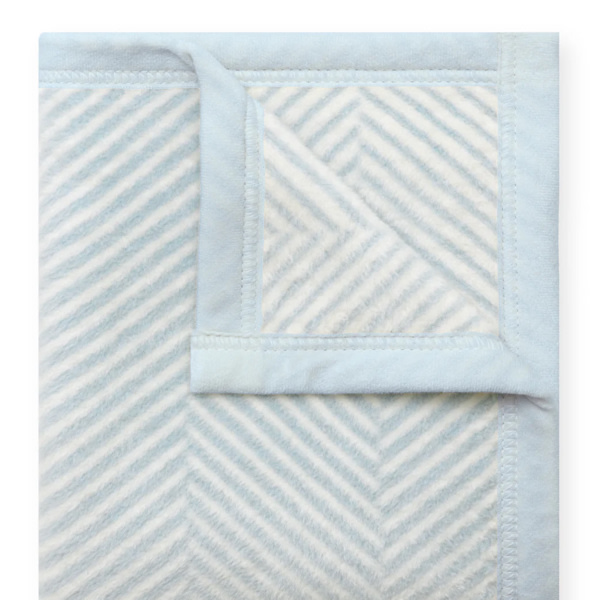 Harborview Herringbone Sky Mini Blanket