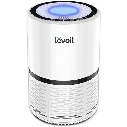 LEVOIT Air Purifiers for Home, High Efficient Filter for Smoke, Dust and Pollen in Bedroom, Filtration System Odor Eliminators for Office with Optional Night Light, LV-H132 1 Pack, White