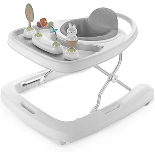 Ingenuity Step & Sprout 3-in-1 Foldable Baby Activity Walker with Removable Toys Ages 6 Months +, First Forest
