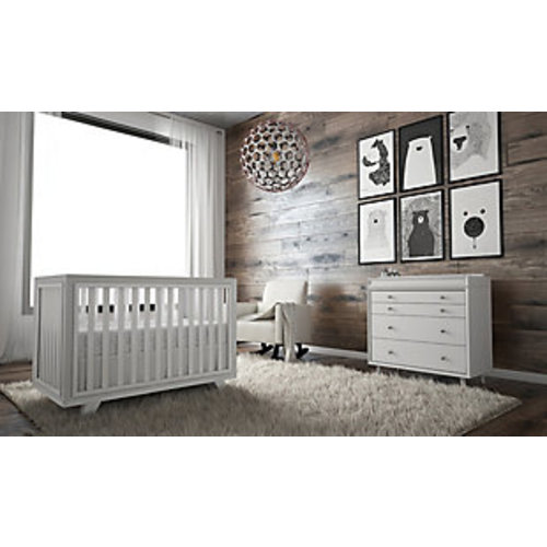 Wooster 3-in-1 Convertible Crib chose Almond Color