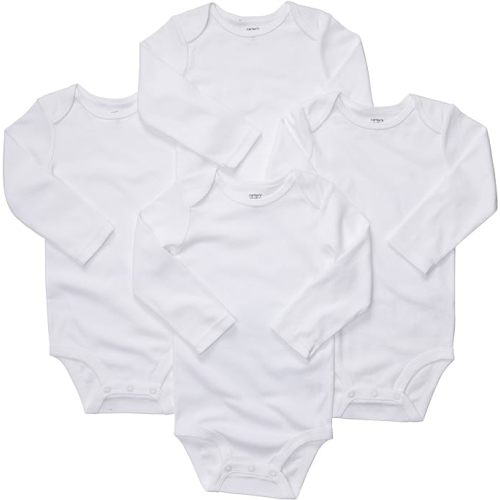 Carter's Baby Multi-Pk Bodysuits 126g339 - Newborn (Pack of 4) - White