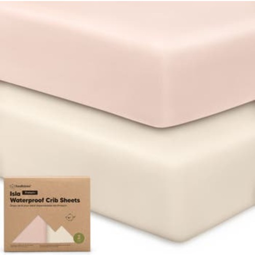 2-Pack Isla [Protect+] Waterproof Crib Sheets