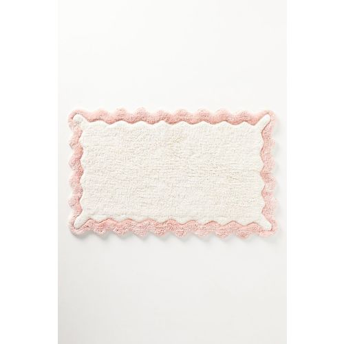 Maeve by Anthropologie Scalloped Cotton Bath Mat