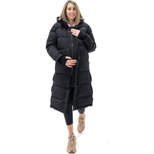 Universal Jacket Extender for Maternity and Babywearing, fits MOST zips, black, one-size