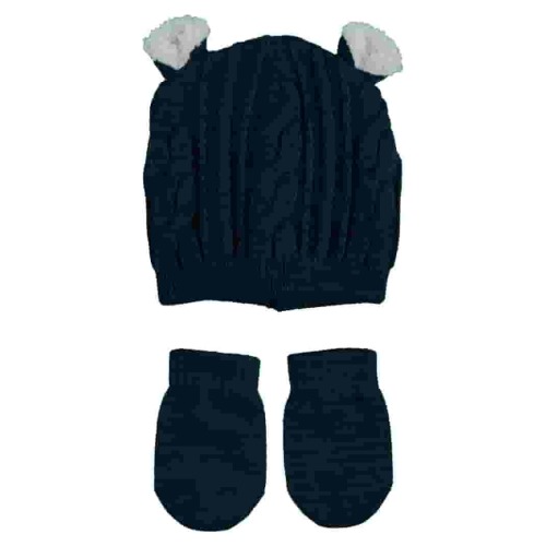 Wonder Nation Baby Beanie and Mitten Set