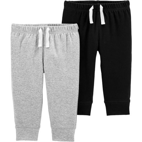 Carter's Baby 2-Pack Pants Set - Black/Heather - 24 Months