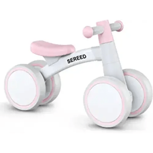 SEREED Baby Balance Bike for 1 Year Old Boys Girls 12-24 Month Toddler Balance Bike, 4 Wheels Toddler First Bike, First Birthday Gifts