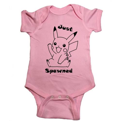 Pokemon Baby Onesie "Just Spawned" Baby Clothes