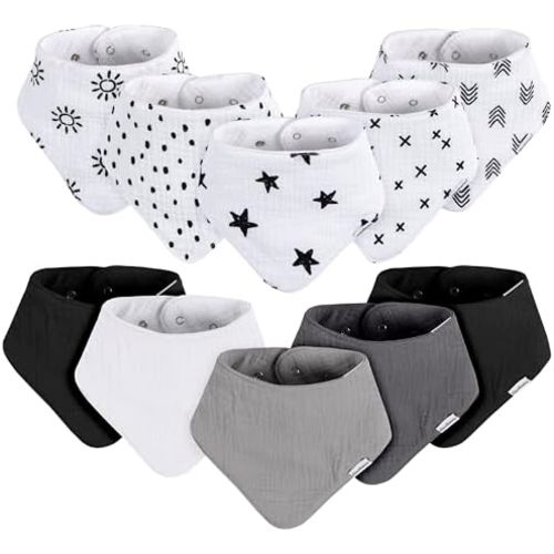 Gerber Unisex Baby Muslin Bandana Bibs