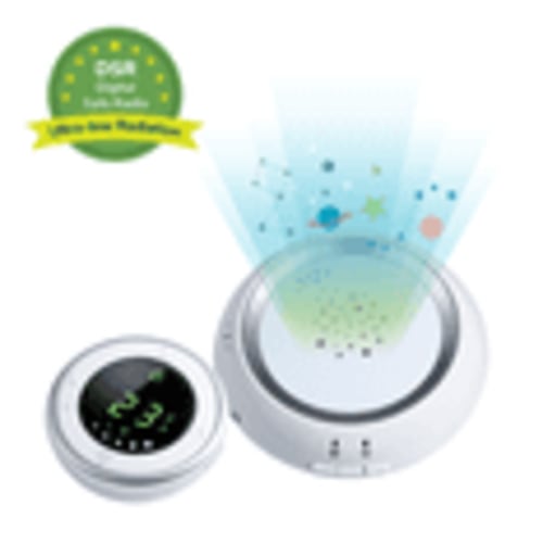 Bebcare Hear Low EMF Emissions Audio Baby Monitor with Starry Night Light, Non-WiFi, 2-Way Audio, Temperature, Music, 65hr Battery, 2,000ft Range, up to 2 Baby Units