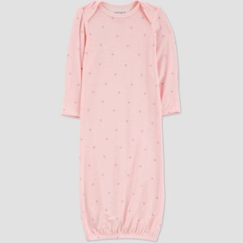 Carter's Just One You® Baby Girls' Comfy Soft Gown - Pink 3M: Heavyweight Jersey, Geometric Pattern