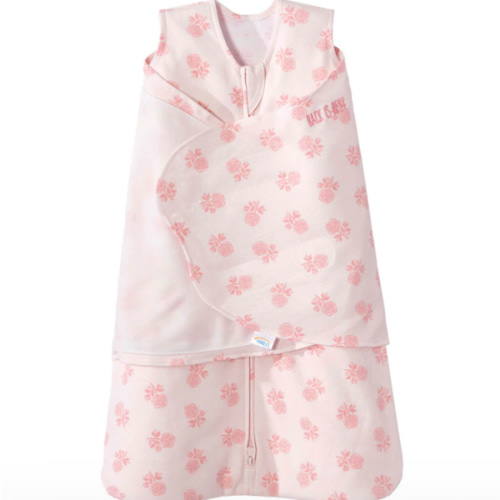 Rose Toss Blush Cotton Swaddle - Newborn | HALO