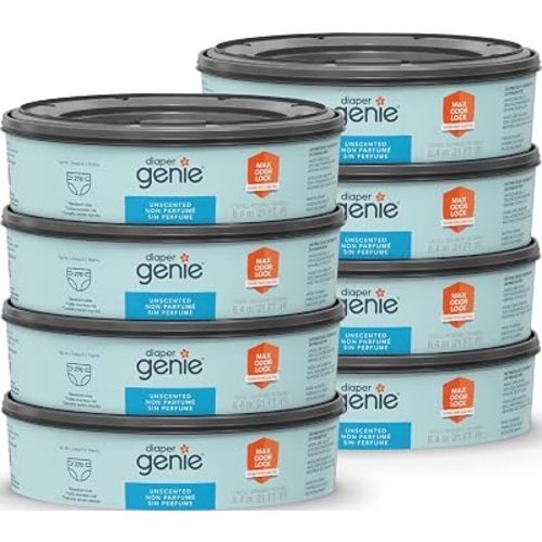 Diaper Genie Bags Refills 270 Count (Pack of 8) with Max Odor Lock | Holds Up to 2160 Newborn Diapers