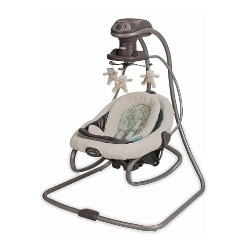 Graco DuetSoothe 2 in 1 Portable Baby Swing & Baby Rocker, Multi Direction, Vibration, Winslet
