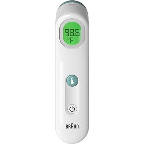 Braun Forehead Thermometer - Digital Thermometer with Professional Accuracy and Color Coded Temperature Guidance - Thermometer for Adults, Babies, Toddlers and Kids