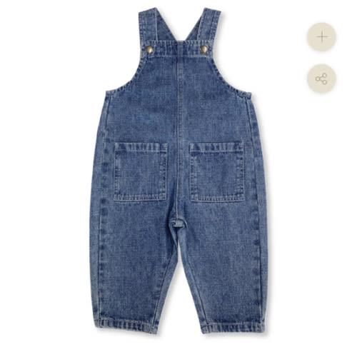 Grown Everyday Hemp Denim Overalls - Denim