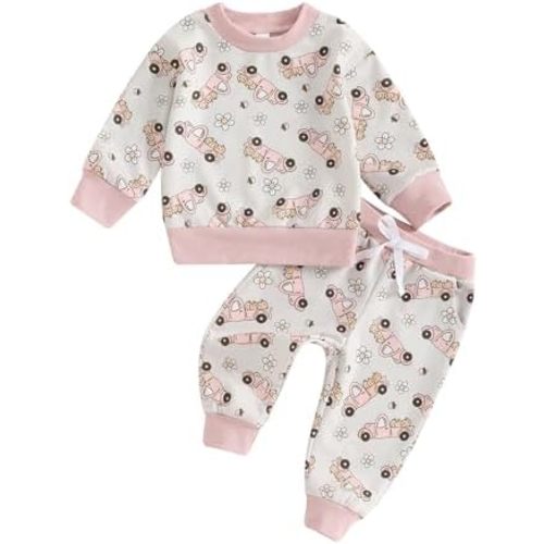 Toddler Girl Boy Halloween Outfit Baby Pumpkin Clothes Long Sleeve Halloween Sweatshirt Pants Fall Winter Set