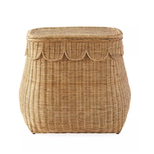 Scallop Rattan Double Hamper | Serena and Lily