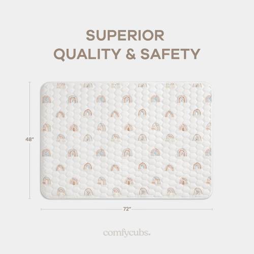 Premium Play Mat - Soft and Comfortable Kids & Toddler Play Mat with Non-Slip Bottom by Comfy Cubs