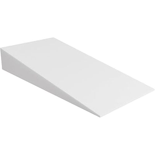 Greaton, Extra Wide Bed Wedge Pillow | Body Support Sponge | Tringle Incline Cushion to Elevate Upper Body | Good for Neck Pain, Snoring, Acid Reflux, 40 x 20 x 4, White