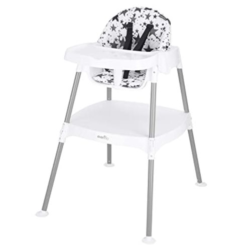 Evenflo 4-in-1 Eat & Grow Convertible High Chair,Polyester - Pop Star Gray