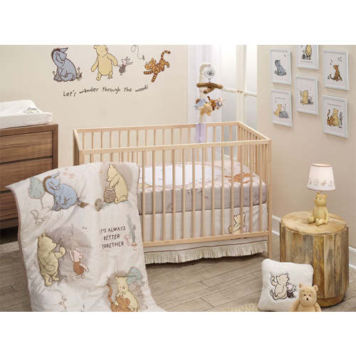 Disney Baby Pooh Bear & Pals Cotton 3Piece Nursery Crib Bedding Set – Lambs & Ivy